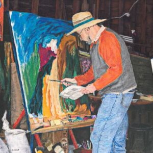 artist painting a portrait